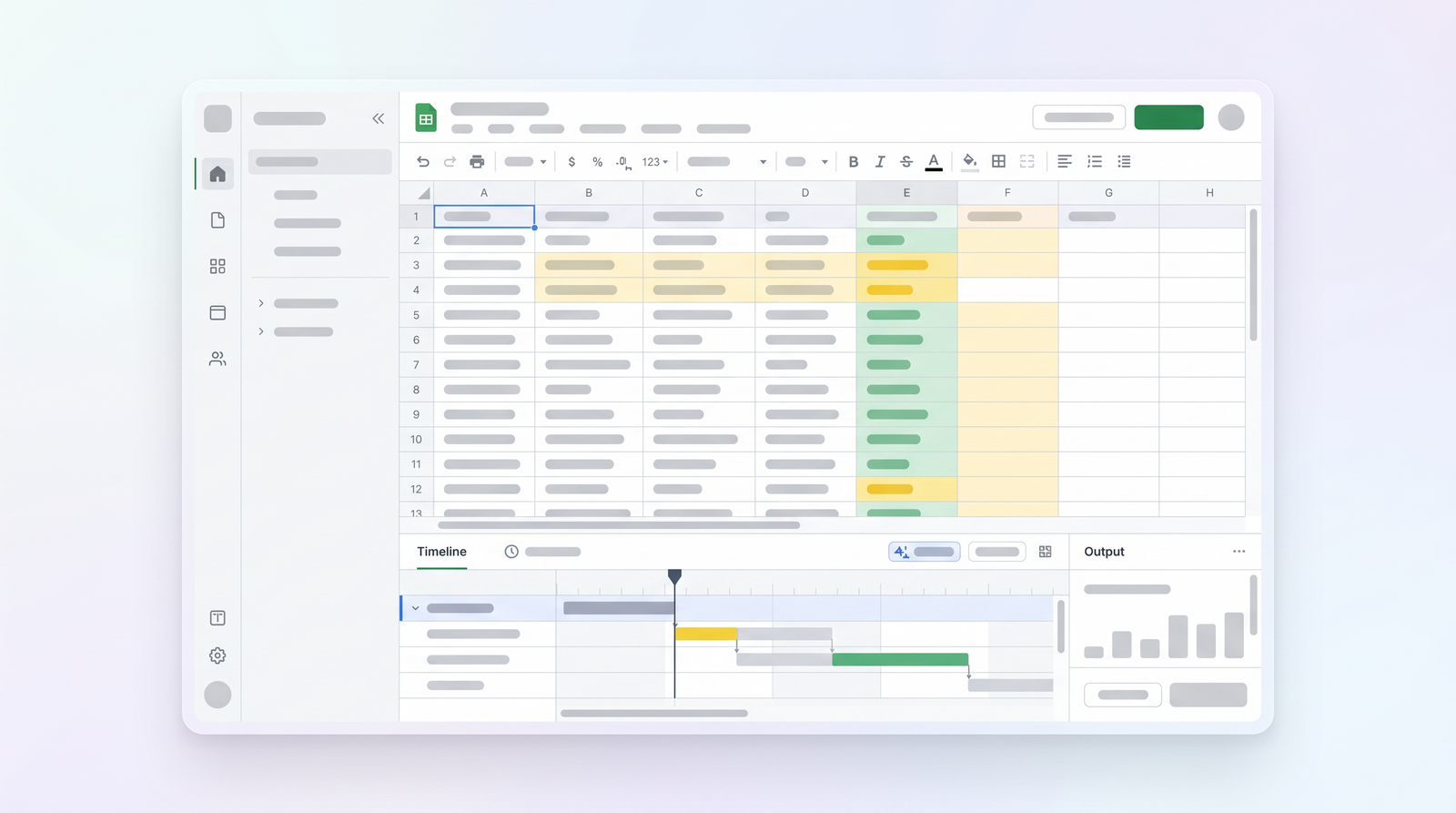 PopAi AI Sheets interface
